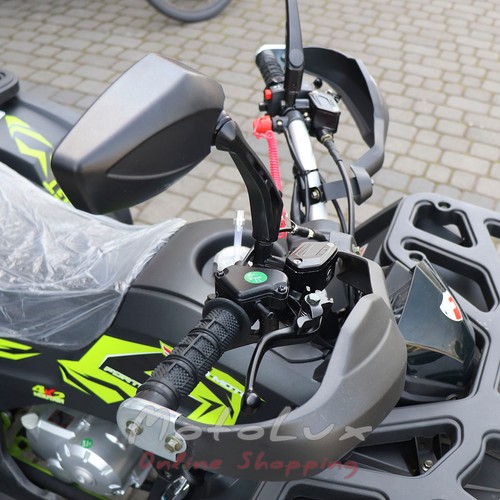Quad bike Shark II 125, 8 hp, 2023, black with lime green