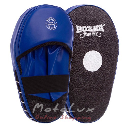 cThe paw is straight and elongated from Boxer 2008 01 kirza, 38x18x4.5 cm, black and blue