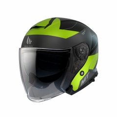 Motorcycle helmet MT Thunder 3 Jet Cooper A3, size XXXL, yellow matte