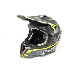 Motorcycle helmet Exdrive EX 806 MX matte, size XL, green with black