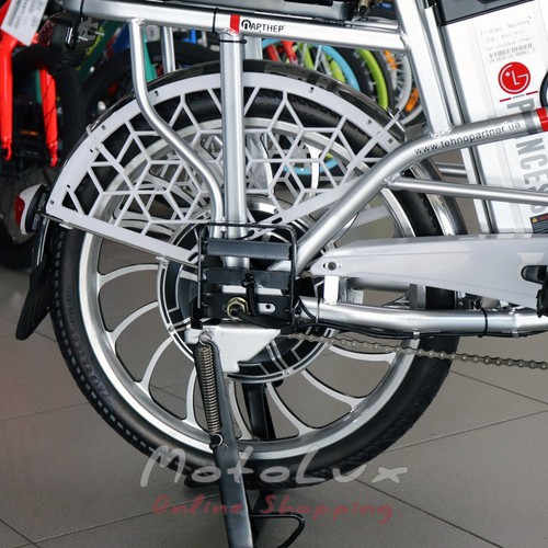 Electric bicycle Princess, wheel 20, 350 W, 48 V, silver
