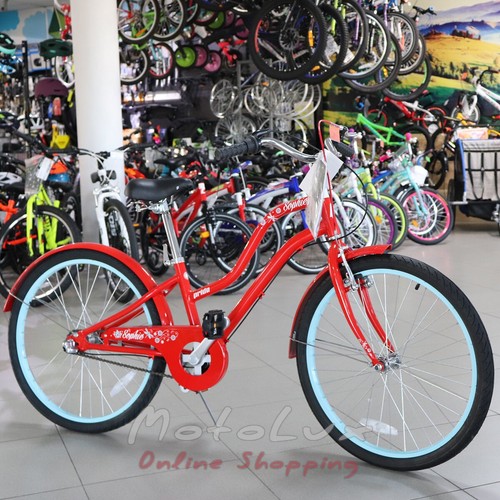 Teenage bicycle Pride Sophie 4.2, wheels 24, 2019, red