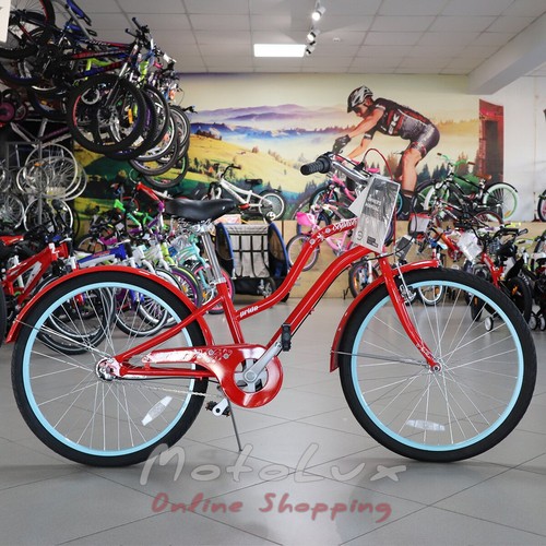 Підлітковий велосипед Pride Sophie 4.2, колеса 24, 2019, red