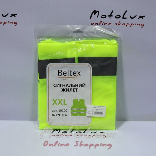 Fényvisszaverő mellény Beltex, zöld,XXL