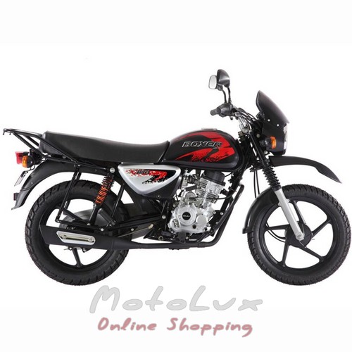 Bajaj Boxer BM 150X motorcycle, black