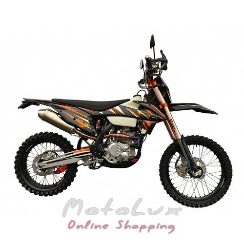 Мотоцикл ендуро Kovi 300 LITE, чорний з помаранчевим, 2024