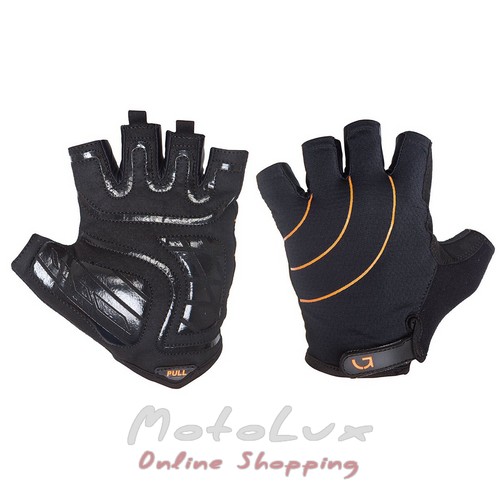 Gloves green cycle Nimble, size L, black n orange