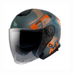 Motorcycle helmet MT Helmets Thunder 3 SV Silton C4, size M, orange matte