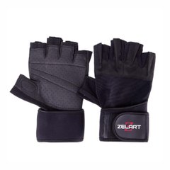 Перчатки для тяжелой атлетики Zelart SB 161099, размер L, черный