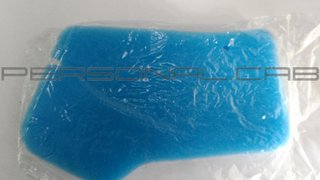 Air filter element Honda Dio AF27, impregnated foam, blue,