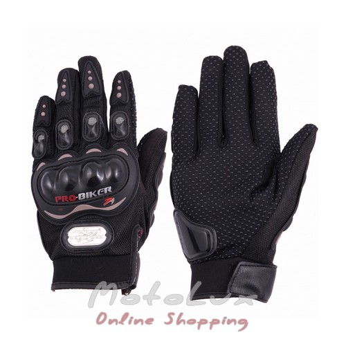 Motorcycle gloves Probiker Summer, size L, black