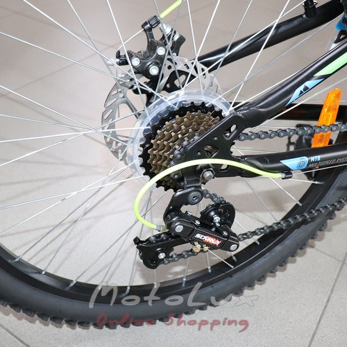 Велосипед ST 24" Discovery Rider AM DD  рама-11,5" чорно-салатно-сірий (м), 2020