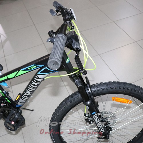 Велосипед ST 24" Discovery Rider AM DD  рама-11,5" чорно-салатно-сірий (м), 2020