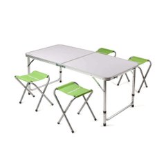Skladací stôl a štyri stoličky Camping XN 12064