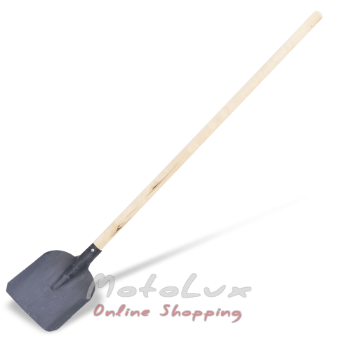 Shovel with Hammer painting, Varnished Wooden Handle