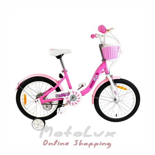 Gyermek kerékpár Royalbaby Chipmunk MM, kerék 18, rózsaszín