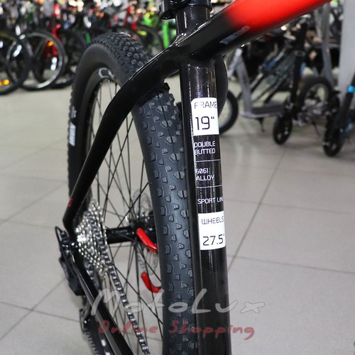 Горный велосипед Cyclone LX 27.5, рама 19, red and black, 2021