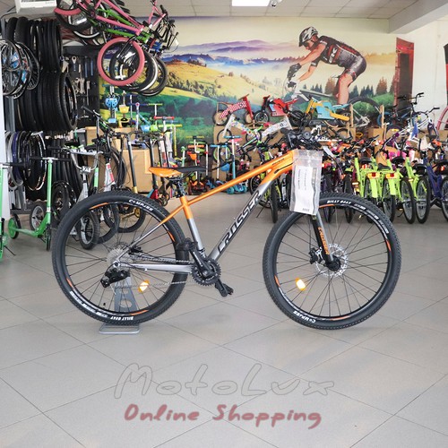 Horský bicykel Crosser MT036, kolesá 27,5, rám 15,5, oranžový