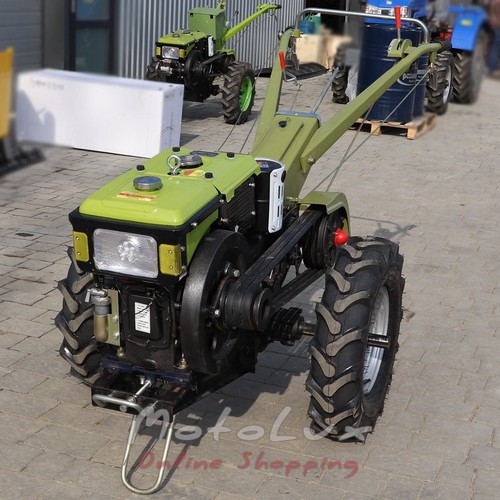 Diesel Walk-Behind Tractor Kentavr MB 1010D-7, Manual Starter, 10 HP, Green + Rotavator