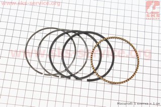 Dugattyúgyűrűk Ø68mm+0,50, 168F