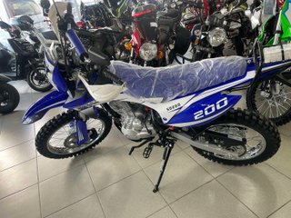 Мотоцикл Sparta Cross 200, синий с белым