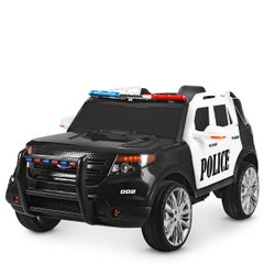 Detské elektrické autíčko Jeep M 3259 EBLR 1.2, Ford Police, EVA kolesá, čiernobiele