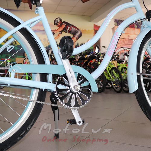 Дорожній велосипед Neuzer Miami, колеса 26, рама 17, Shimano Nexus, синьо-бірюзовий