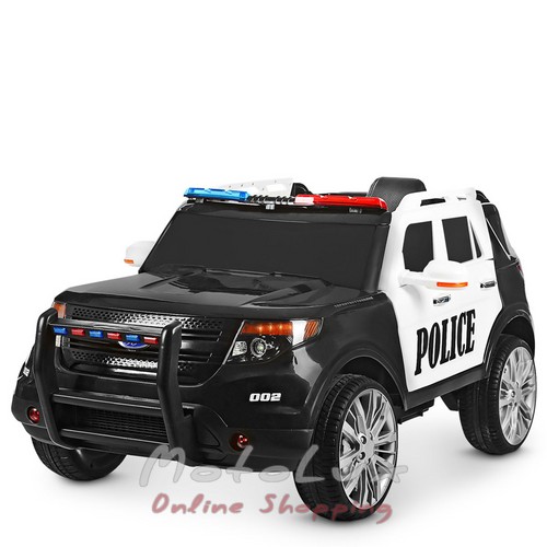 Children's electric car Jeep M 3259 EBLR 1.2, Ford Police, EVA wheels, black and white