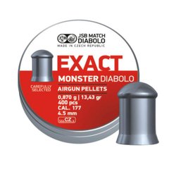 Пули пневматические JSB Diabolo Exact Monster 4,52 мм, 0,870 гр