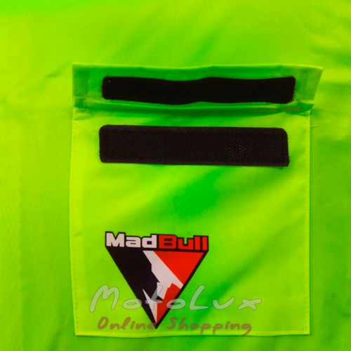 Мотодощовик MadBull Fluo Green куртка і штани