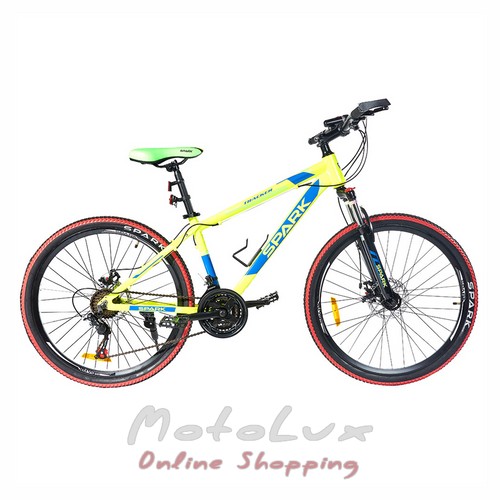 Bicykel Spark Tracker pre mládež, 26 kolies, 15 rám, žltý