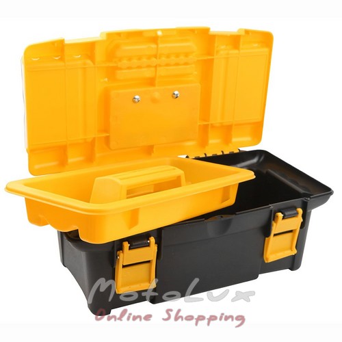 Tolsen Plastic Box 34x18x13 cm, 3 Organizers, Tray