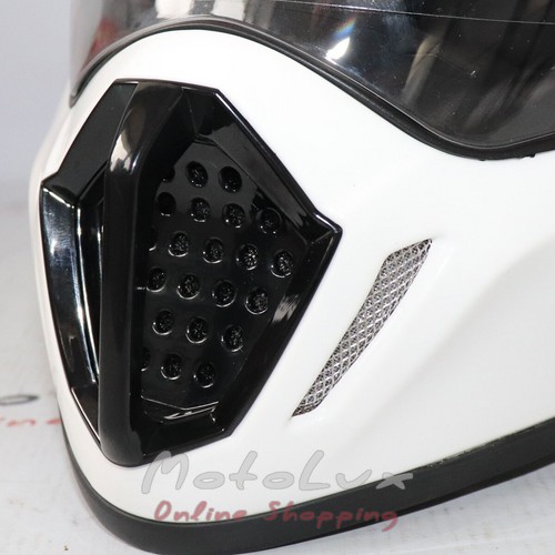 Шлем Nenki MX-310, white, мотрад, M