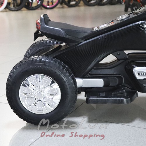 Children's electric motorcycle M 3926A-2, black