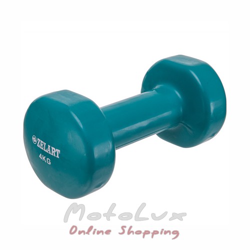 Dumbbells for fitness with a vinyl coating Zelart Beauty TA 5225, 4 kg