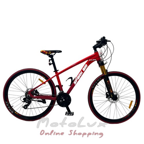 Horský bicykel Spark Air F100, kolesá 27,5, rám 15, červený
