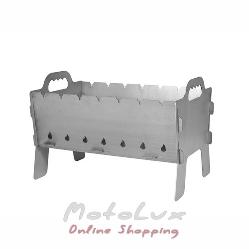 Tourist folding barbecue "Weekend" for 7 skewers, gray