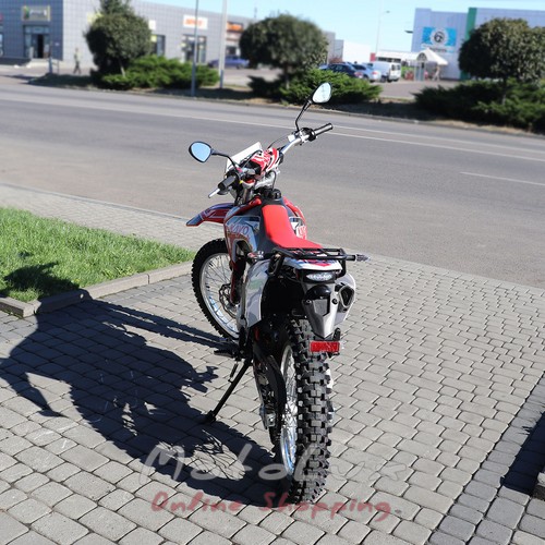 Motorkerékpár Kayo T1 250, piros és fehér