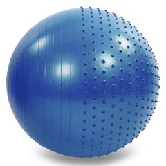 Фітбол м'яч для фітнесу гімнастичний напівмасажний Zelart, вага 1300 г