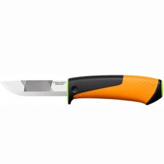 Нож Fiskars для тяжелых работ с точилкой