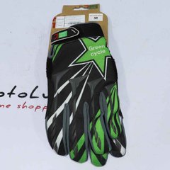 Gloves Green Cycle NC-2355-2014 MTB, size M, black n green