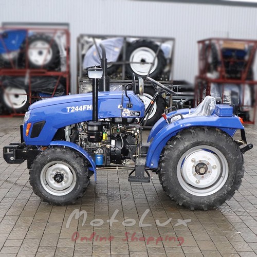 Malotraktor Xightai T244FHL, 3 valce, KPP (3+1)*2, uzávierka diferenciálu, modrý