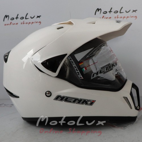 Helmet Nenki MX-310 White, motrad, S