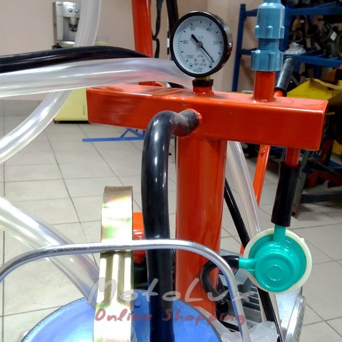 Milking machine Berizka 1, plastic + metal cups, 3000 rpm engine
