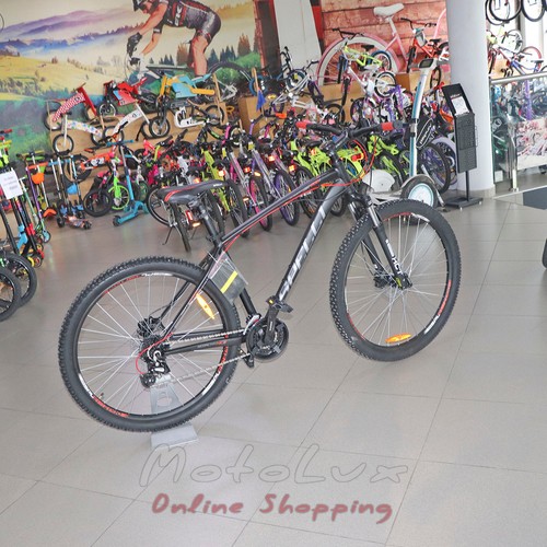 Horský bicykel Spelli SX 4700, koleso 29, rám 19, čierny so sivou, 2023