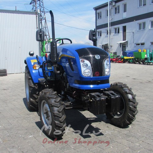 Mini traktor DongFeng DF 244D G2, 24 LE, hátramenet, széles gumi, kék