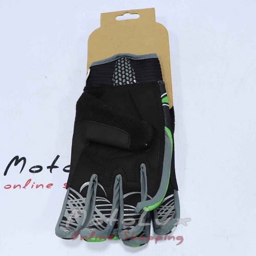 Перчатки Green Cycle NC-2355-2014 MTB, размер M, black n green