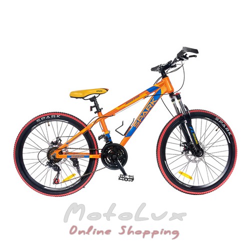 Spark Tracker Junior bike, wheel 24, frame 13, orange