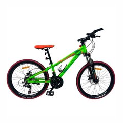 Подростковый велосипед Spark Tracker Junior, колесо 24, рама 11, зеленый