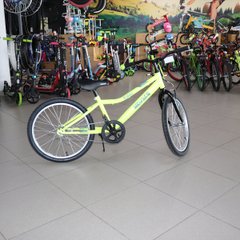 Detský bicykel Neuzer Bobby 1s, kolesá 20, žltá s čiernou a modrou